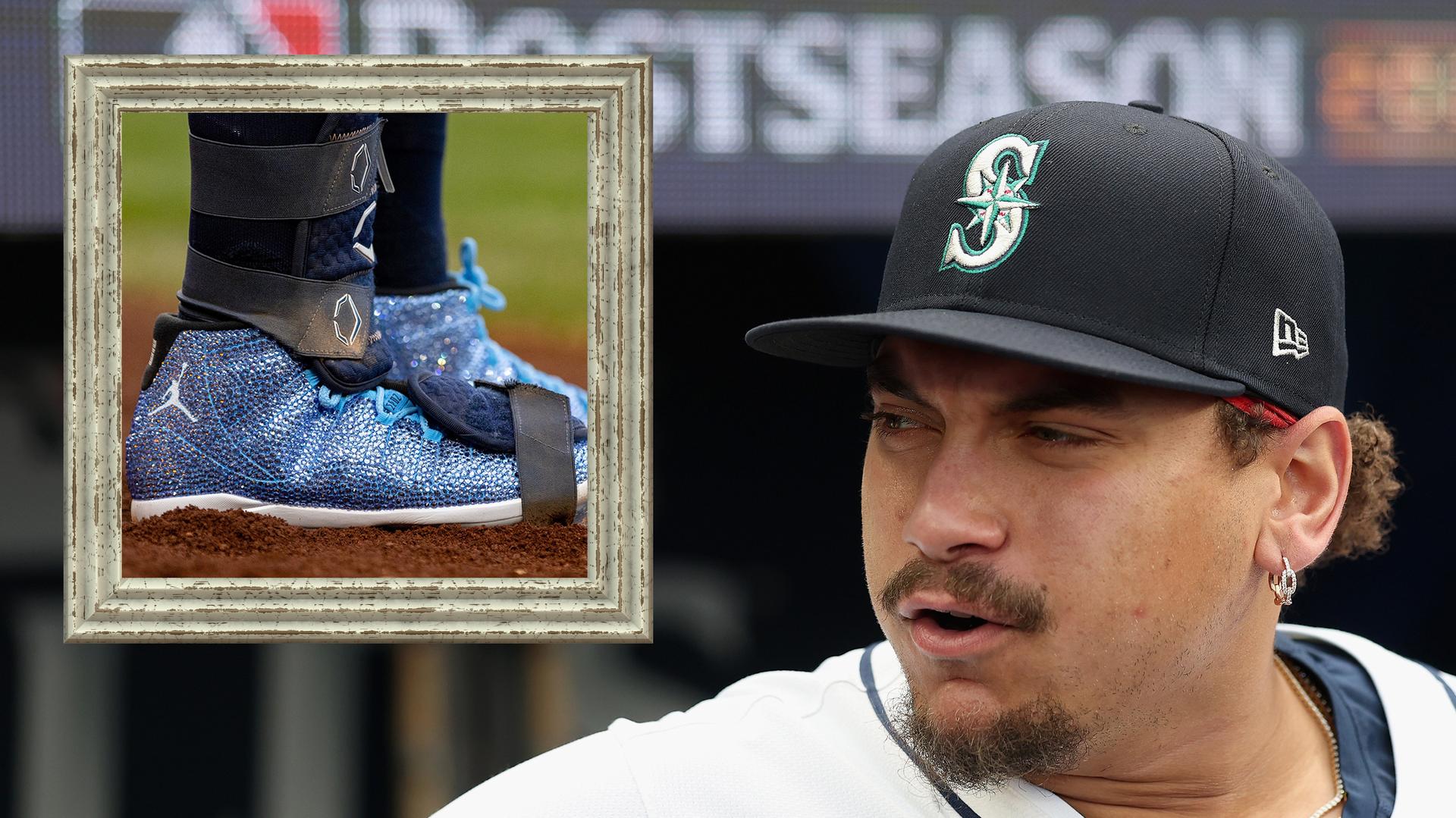 Josh Naylor's rhinestone cleats