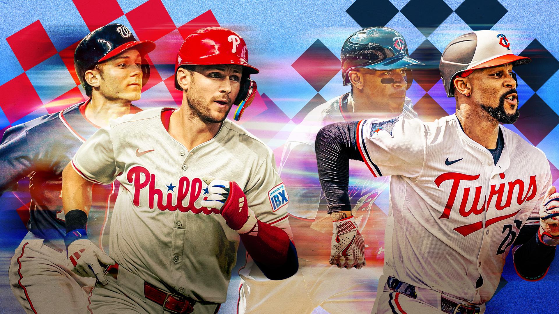 Trea Turner and Byron Buxton are tied with Bobby Witt Jr. as the fastest men in baseball