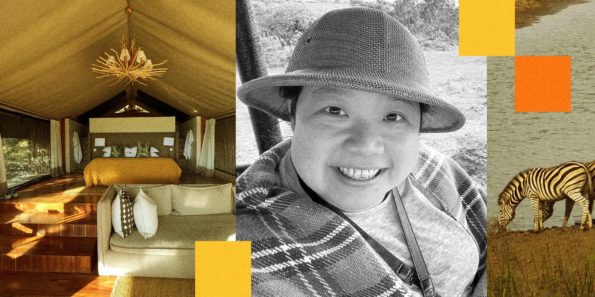 A glamping tent at Taasa Lodge in Tanzania. Fiona Chandra, the author.