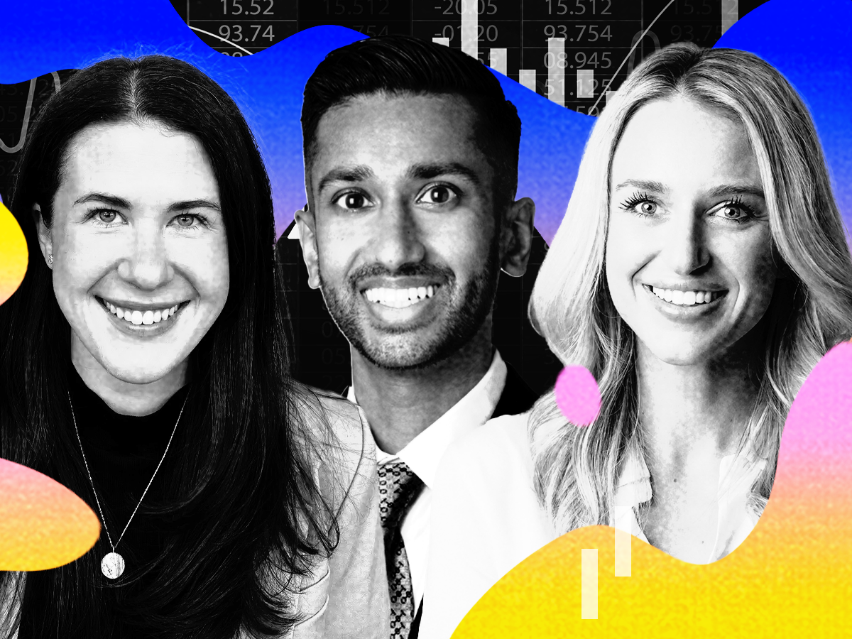 Carly Davenport of Goldman Sachs, Leerink's Faisal Khurshid, and Ashley Helgans of Jefferies.