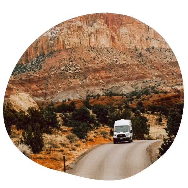 RV in canyonland