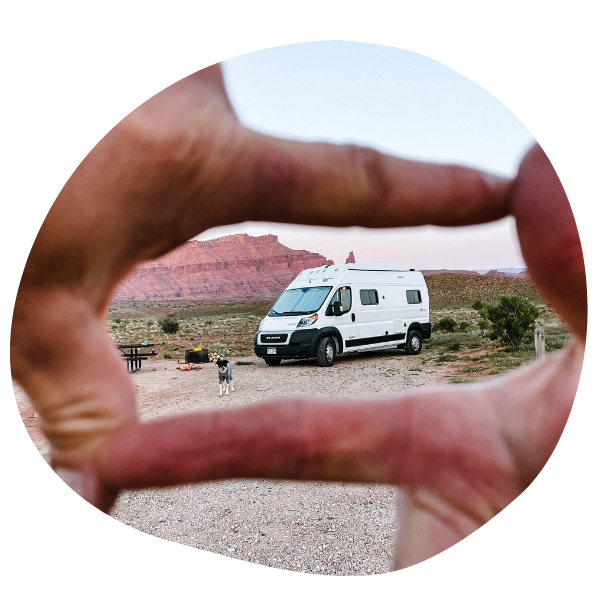 RV in between RV fingers