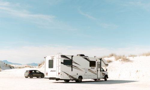 RV at the sand dunes