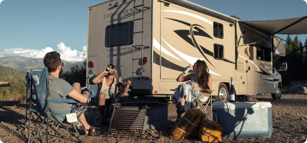 people outside RV