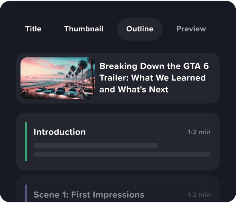 vidIQ Create Product Screenshot