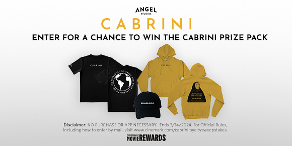 CABRINI - ENTER FOR A CHANCE TO WIN THE CABRINI PRIZE PACK 