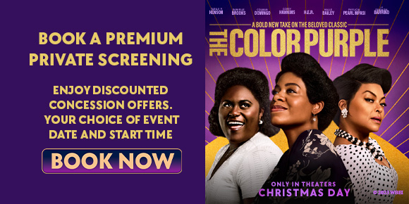 BOOK A PREMIUM PRIVATE SCREENING - ENJOY DISCOUNTED CONCESSION OFFERS. YOUR CHOICE OF EVENT DATE AND START TIME | BOOK NOW