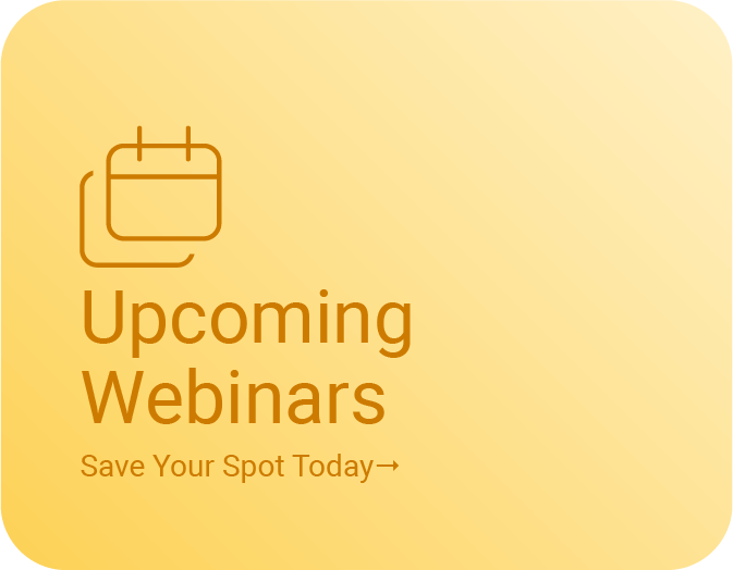 Upcoming Webinars