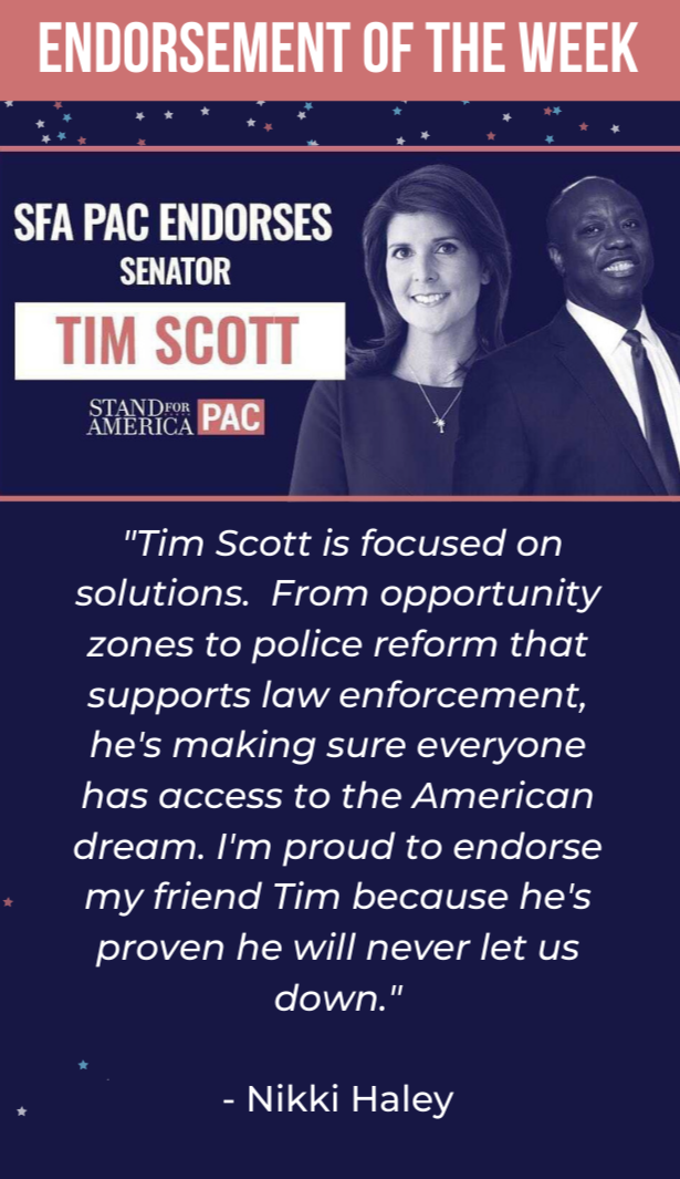 Endorsement of the week: Senator Tim Scott