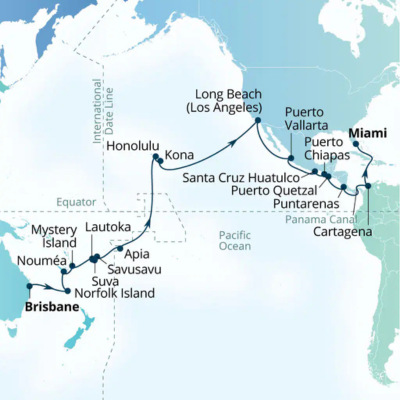 46-Day World Cruise: South Pacific & Panama Canal