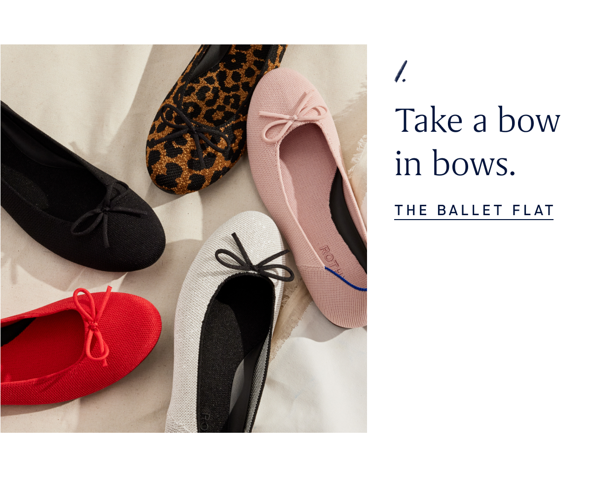 1. Take a bow in bows. THE BALLET FLAT