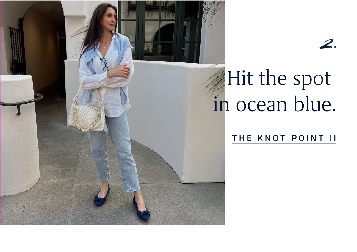 2. Hit the spot in ocean blue. THE KNOT POINT II