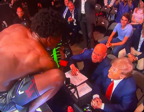 Trump Draws Cheers At UFC, Fighter Leads ‘Let’s Go Brandon’ Chant