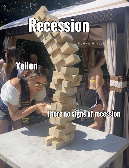 The economy dropping like a rock. 