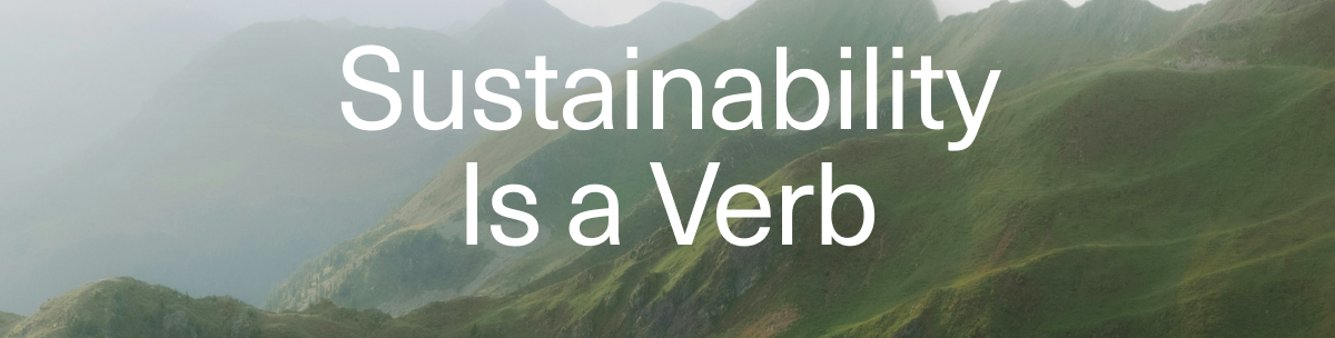 Sustainability Is a Verb