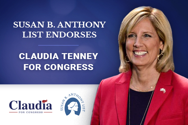 Endorsed by the Susan B. Anthony List!