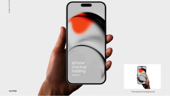 iPhone Mockup Holding