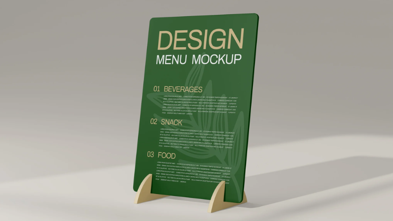 Menu Mockup