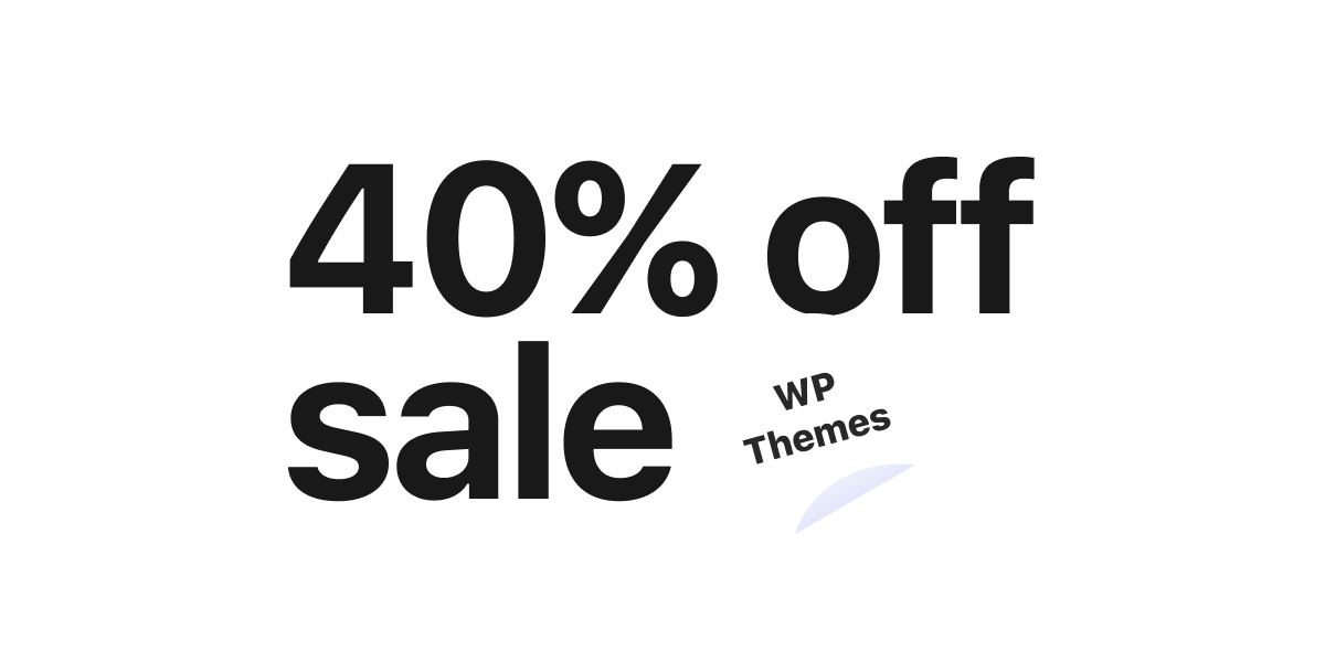 40% off sale ends soon...