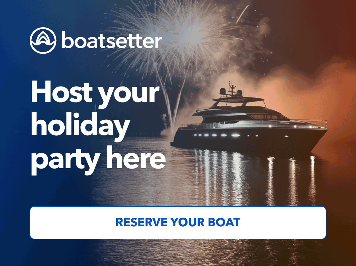 Host your holiday party here 🛥 Boatsetter
