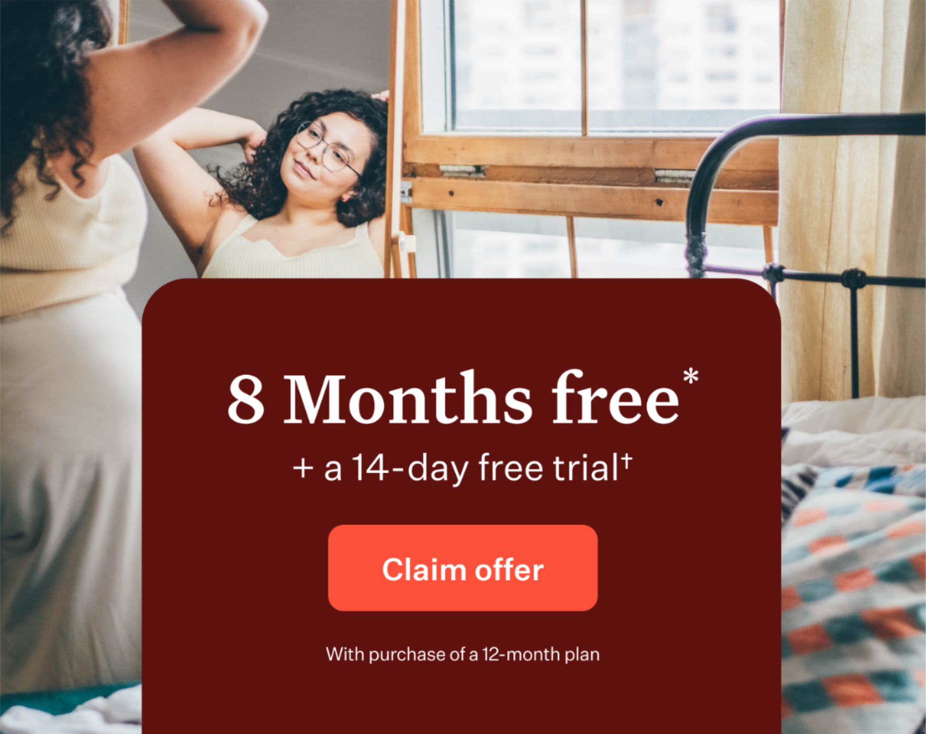 8 months free and a 14-day free trial