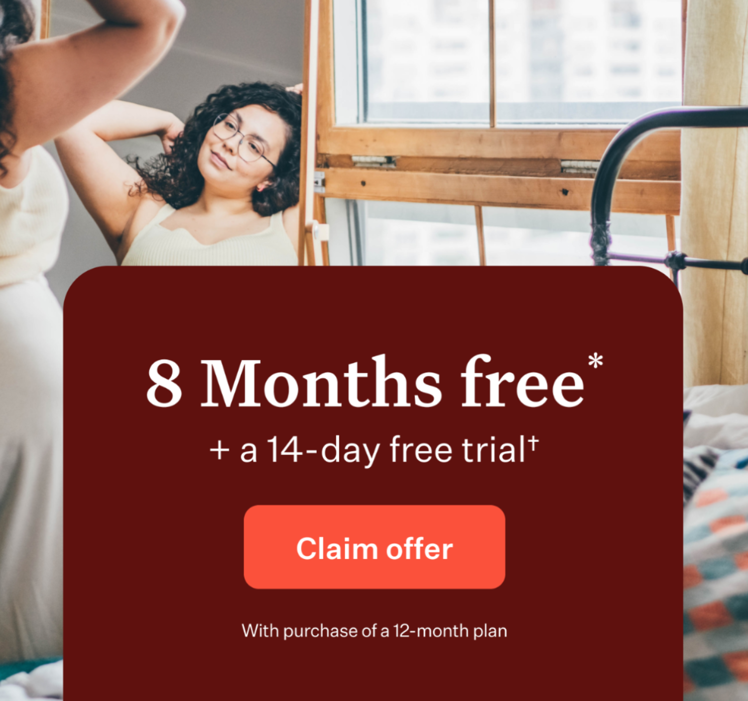 8 months free and a 14-day free trial