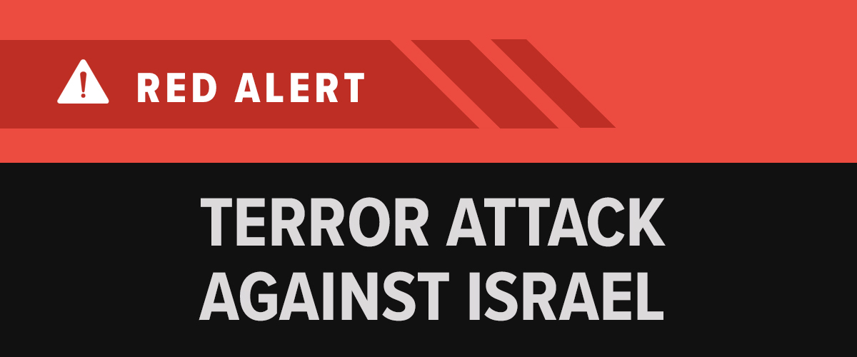 Red Alert Terror Attack Against Israel