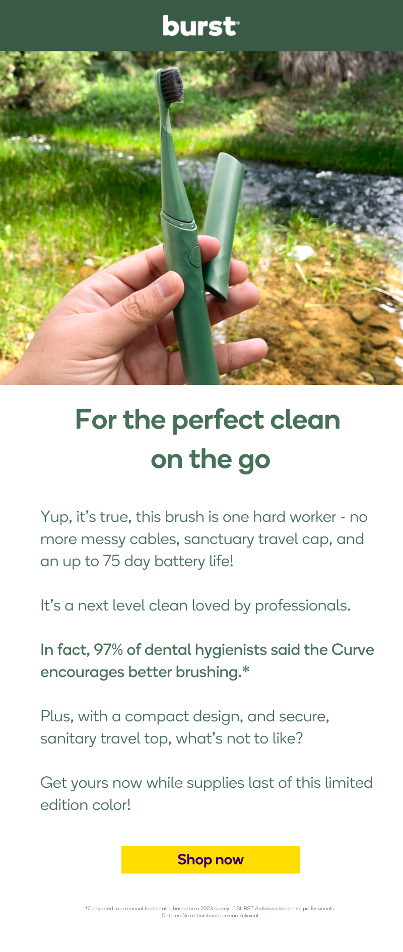 For the perfect clean on the go