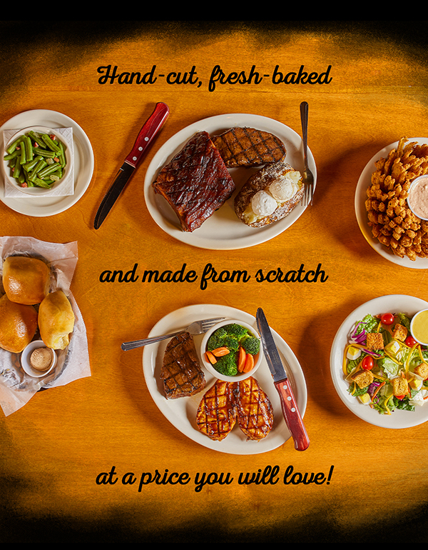 Hand-Cut, Fresh-Baked, and Made-From-Scratch at a price you'll love!