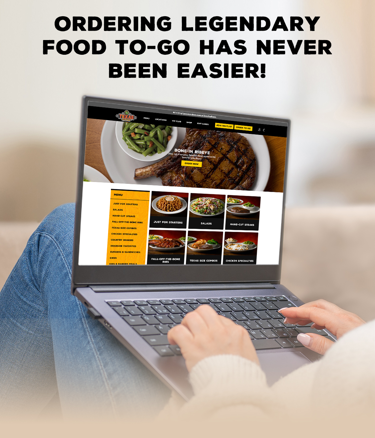Ordering legendary food To-Go has never been easier!