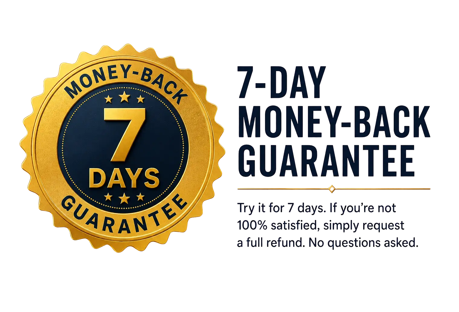 7-day money-back guarantee badge for a secure purchase of the ebook The Business Behind Digital Marketing – Essentials. 7-day money-back guarantee badge for a secure purchase of the ebook The Business Behind Digital Marketing – Essentials.