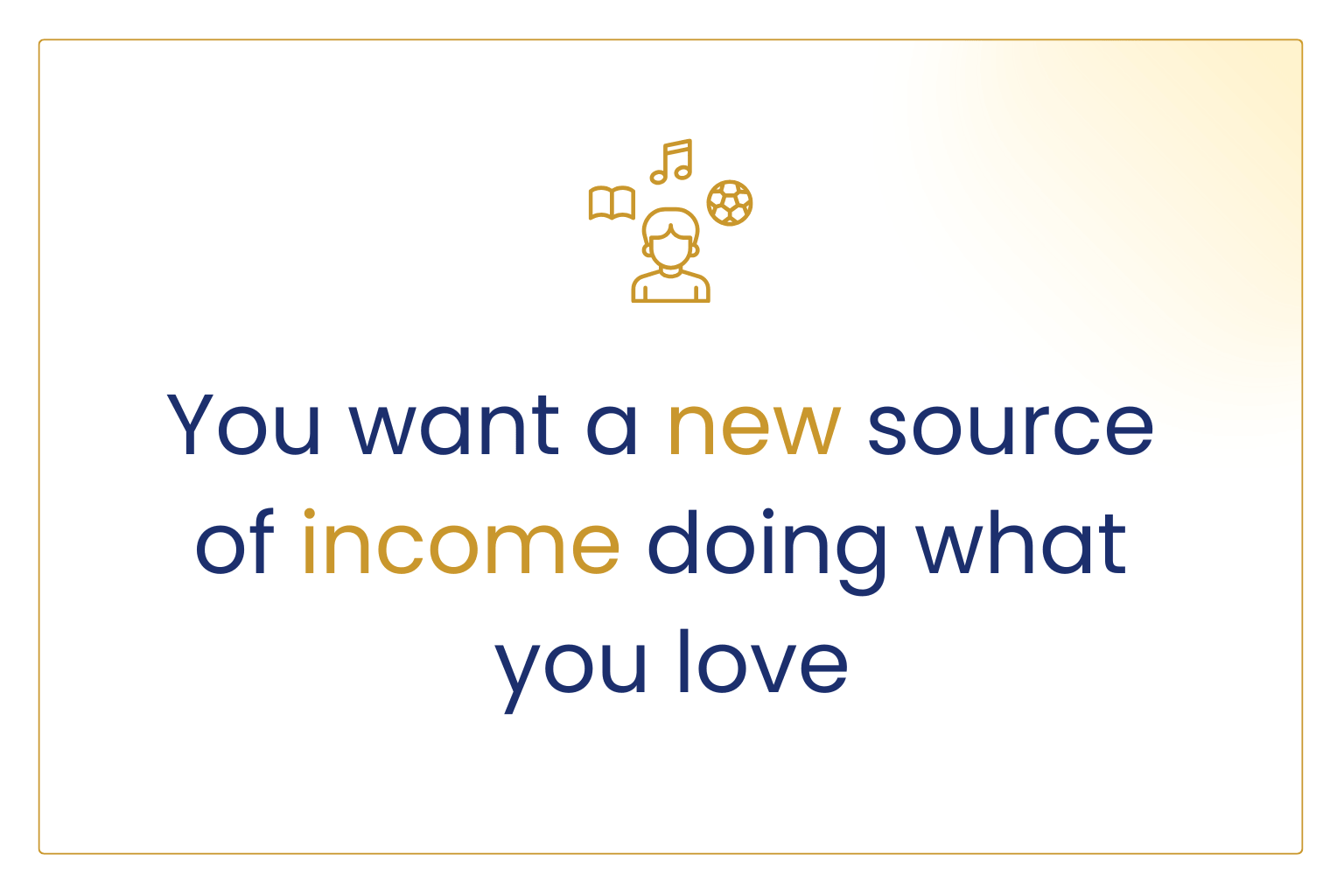 Person looking for a new source of income by doing what they love. Person looking for a new source of income by doing what they love.