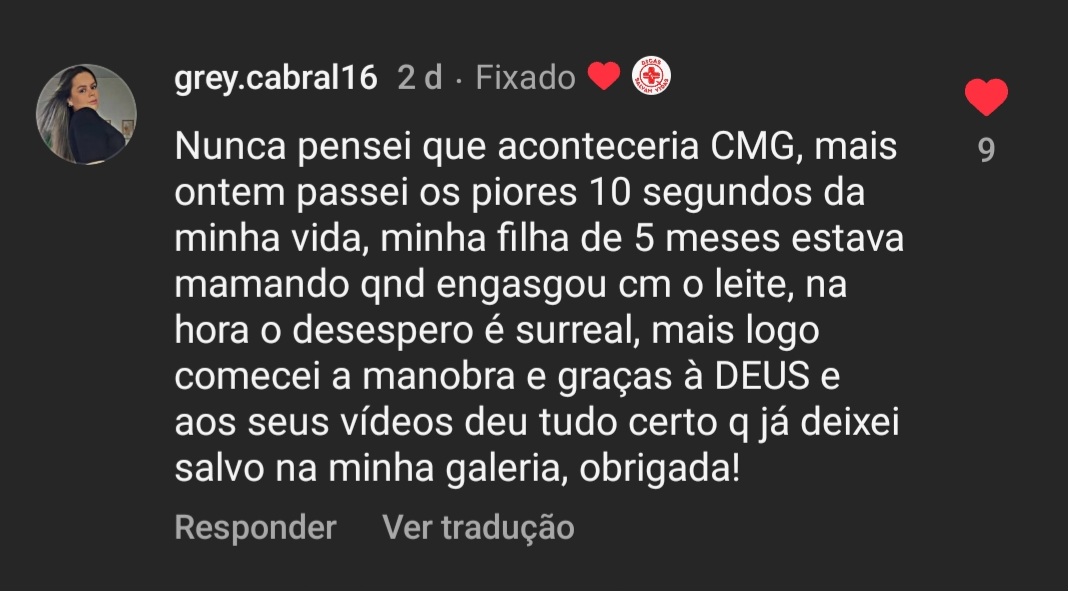 Depoimento Instagram