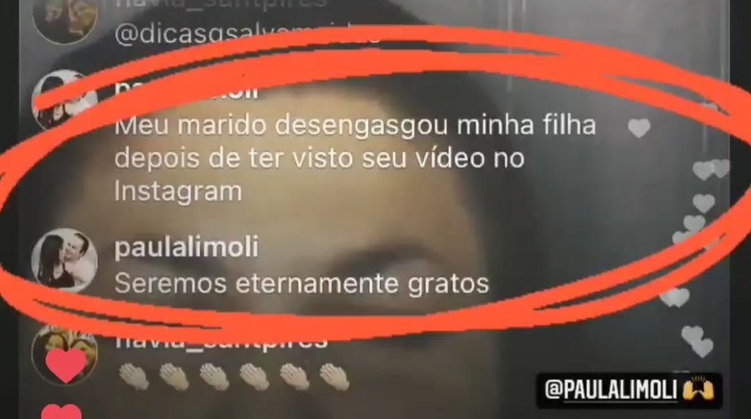 Depoimento Instagram