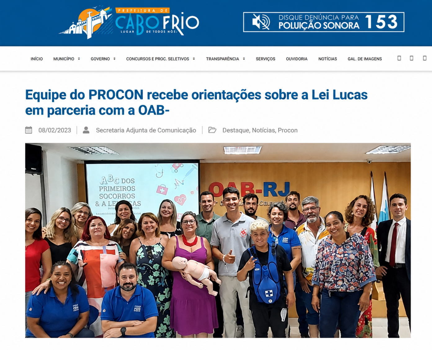 Capacitação Lei Lucas PROCON OAB