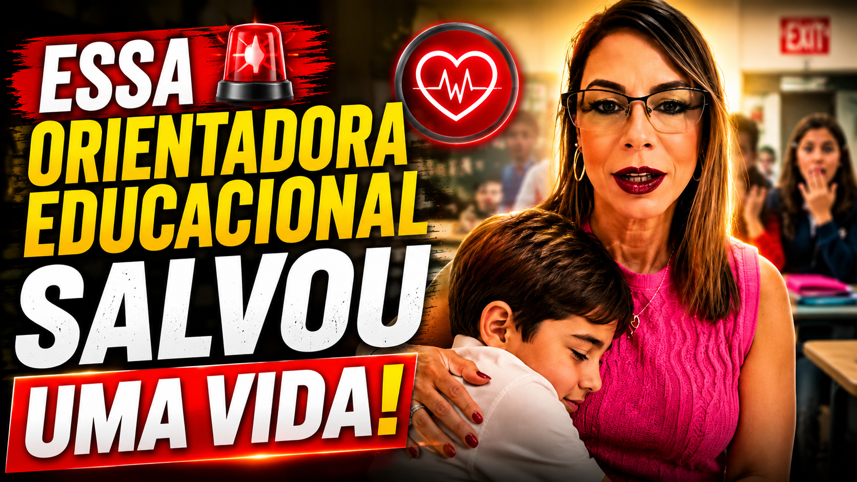 Orientadora educacional salva aluno em convulsão