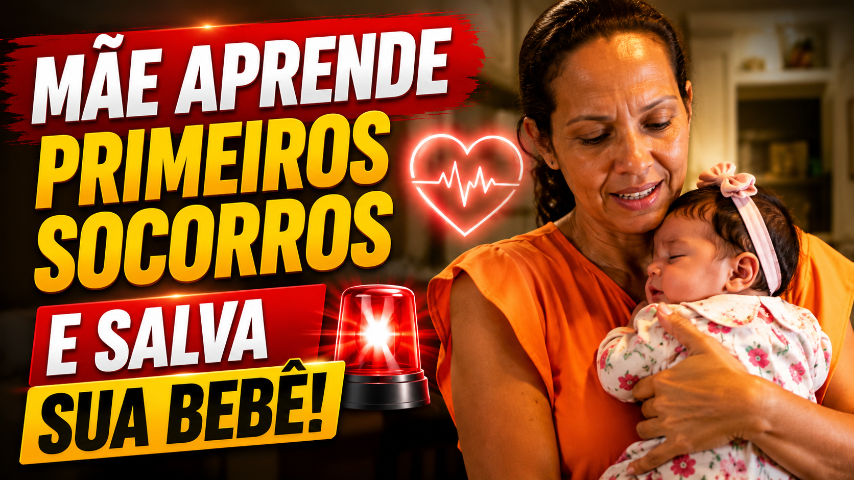 Mãe aprende primeiros socorros e salva bebê