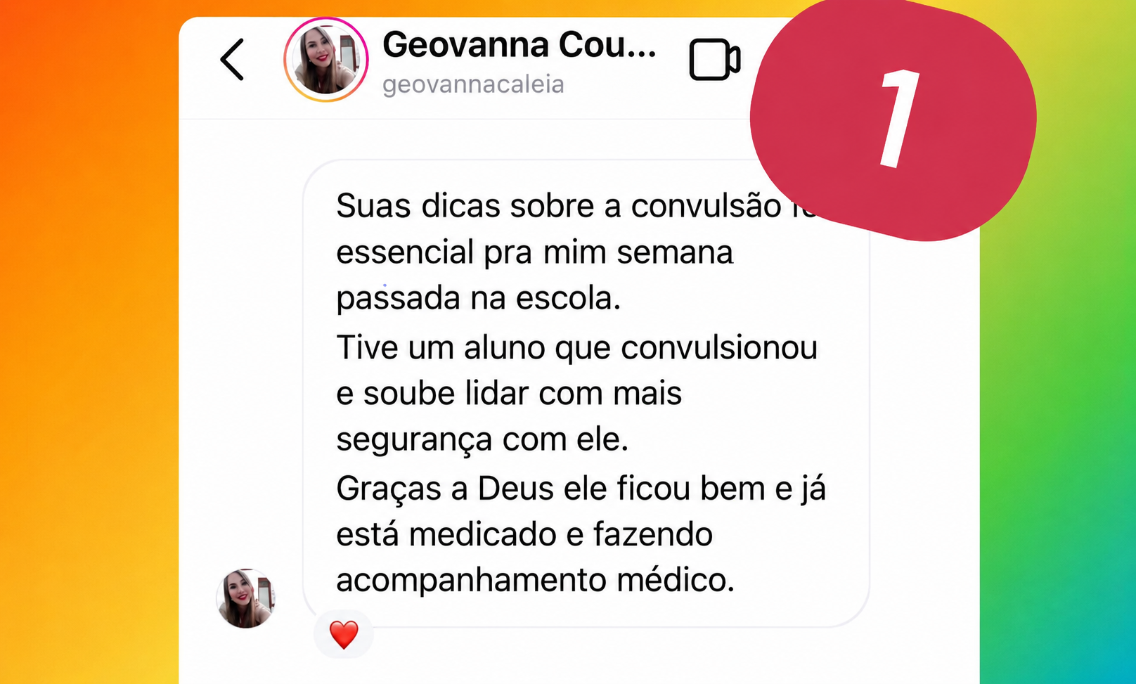 Professora salva aluno — Curso Lei Lucas