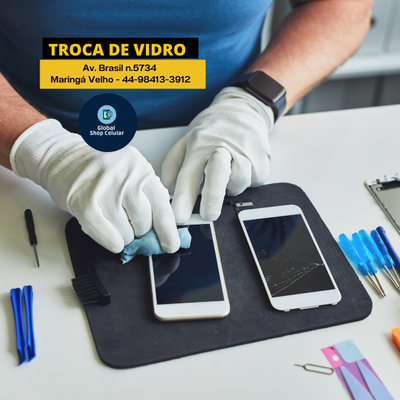 Troca vidro celular