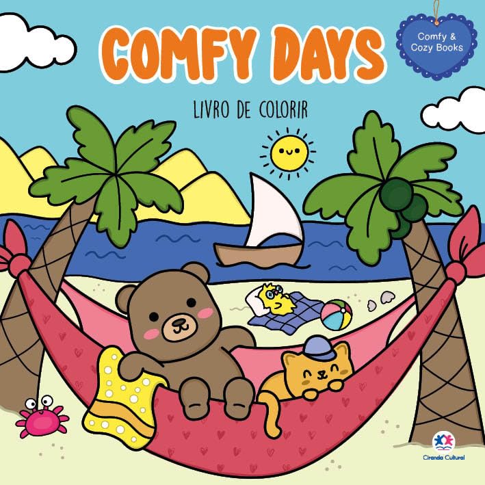 cozy time livro de colorir