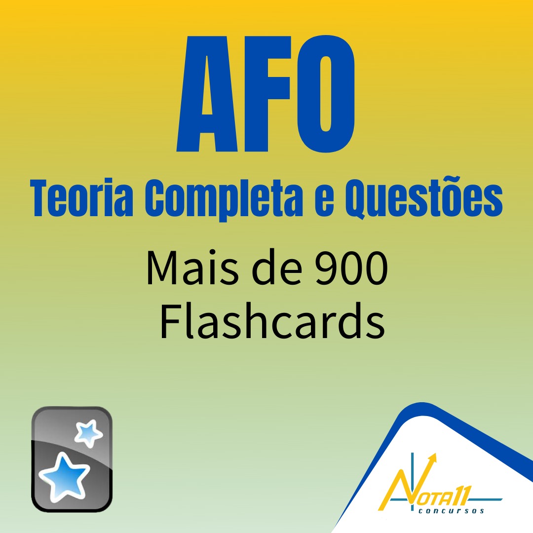 AFO teoria e exercícios- Flashcards