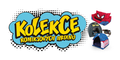 Kolekce komiksových hrdinů v Super zoo