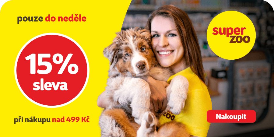 Pouze do neděle 22.5. platí SLEVA 15 % při nákupu* nad 499 Kč