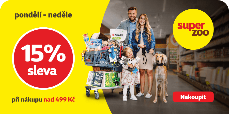 Pouze tento týden platí SLEVA 15 % při nákupu* nad 499 Kč