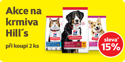 Sleva 15 % na vybraná krmiva Hill´s při koupi 2 ks