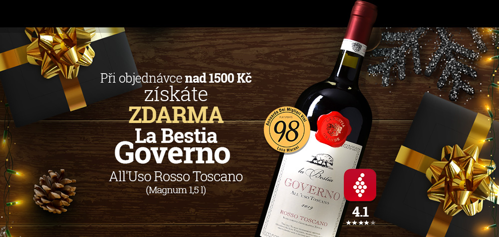 Při objednávce nad 1500 Kč získáte ZDARMA la Bestia GOVERNO (Magnum 1,5 l)