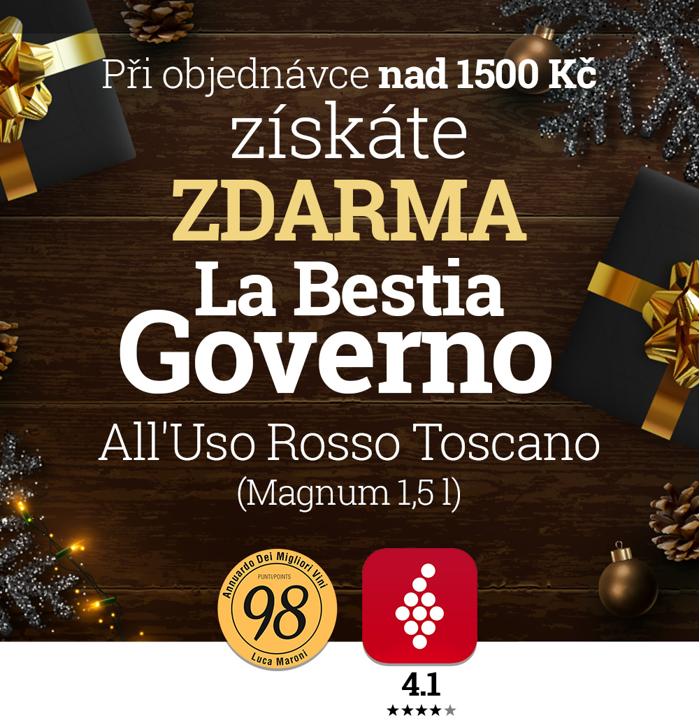 Při objednávce nad 1500 Kč získáte ZDARMA la Bestia GOVERNO (Magnum 1,5 l)