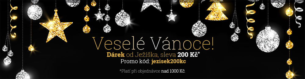 Veselé Vánoce! Dárek od Ježíška, sleva 200 Kč. Promo kód: jezisek200kc. *Platí při objednávce nad 1000 Kč.