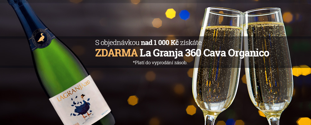 S objednávkou nad 1 000 Kč získáte ZDARMA La Granja 360 Cava Organico *Platí do vyprodání zásob