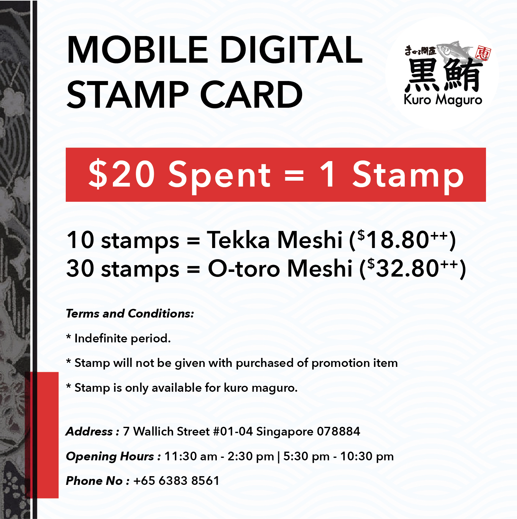 KTC Credit Card Promotion at Okami Sushi